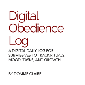 Digital Obedience Log