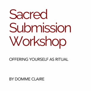 Sacred Submission
