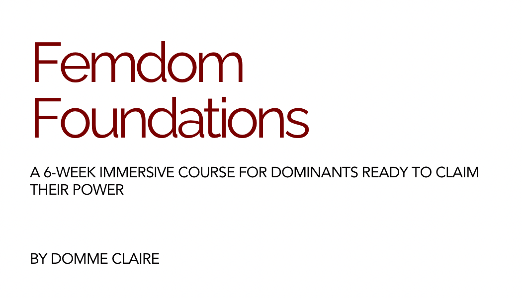 Femdom Foundations
